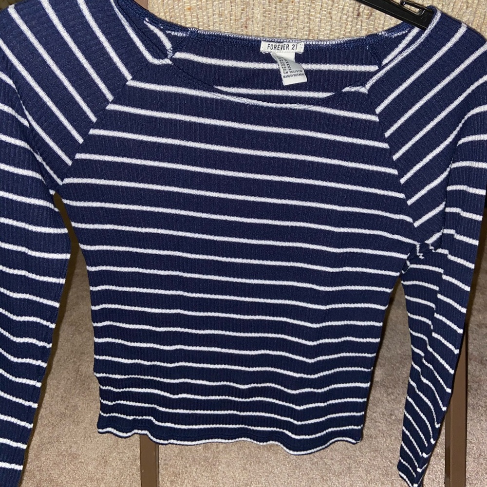 Cropped long sleeve top Forever 21